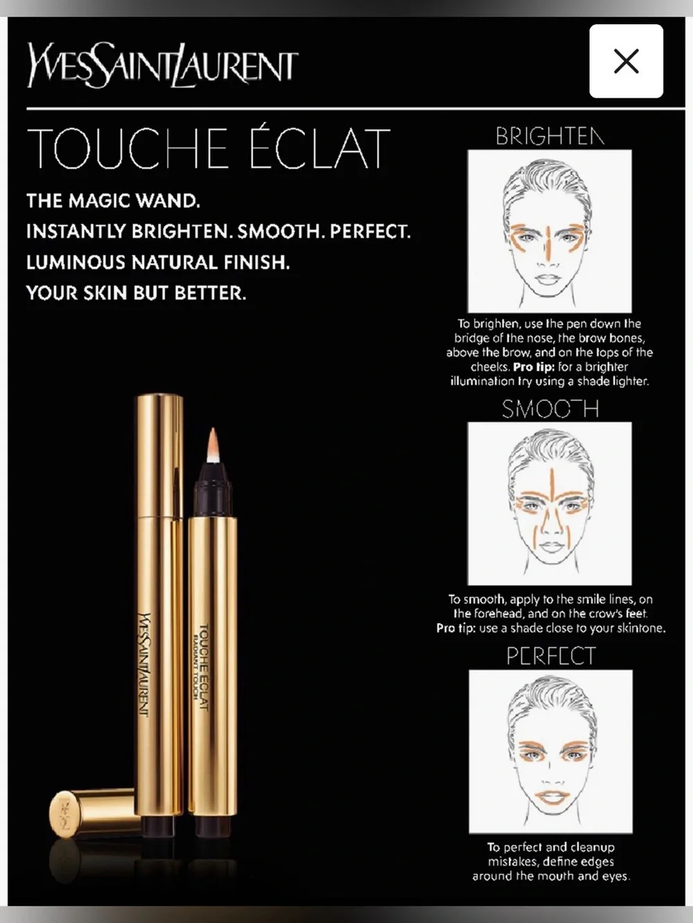 Yves Saint Laurent Touche Éclat Radiant Touch Highlighter CONCEALER PEB- in li